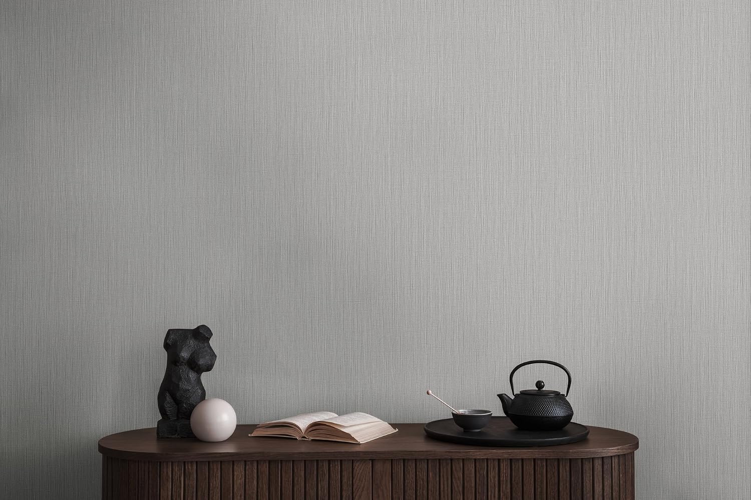 Livingwalls Non-Woven Wallpaper in Grey - High-Quality Non-Woven Wallpaper Plain 399865 - Wall Wallpaper for Various Rooms - Made in Germany