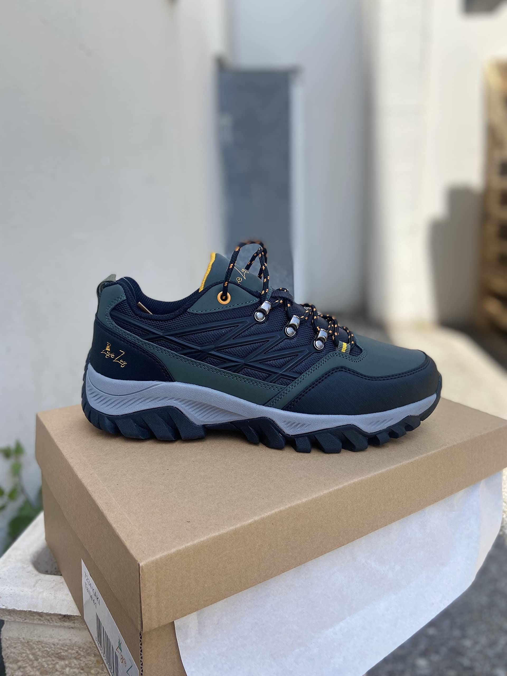Zapatillas de senderismo/alpinismo unisex H/F – Zapatillas impermeables antideslizantes – Comodidad y durabilidad – Caqui