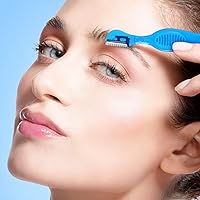 Vista 4 de Mudder 21 piezas de afeitadora de cejas, afeitadora facial multiusos con cubierta de precisión para mujeres, herramientas de cuidado de maquillaje