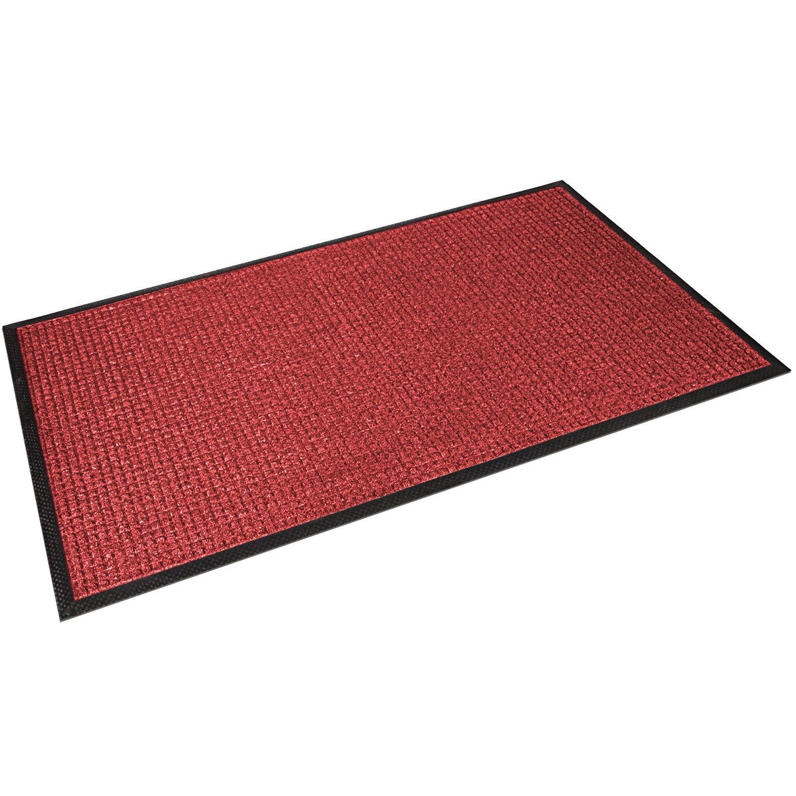 Paillasson d'entrée en Polypropylene | Absorbant et résistant - ext. / intérieur | reliefs Diamant Rouge, 90x150cm