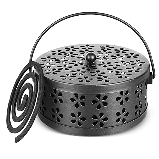 Portable Iron Mosquito Coil Holder with Handle, Black - Amazon product rated Grade A