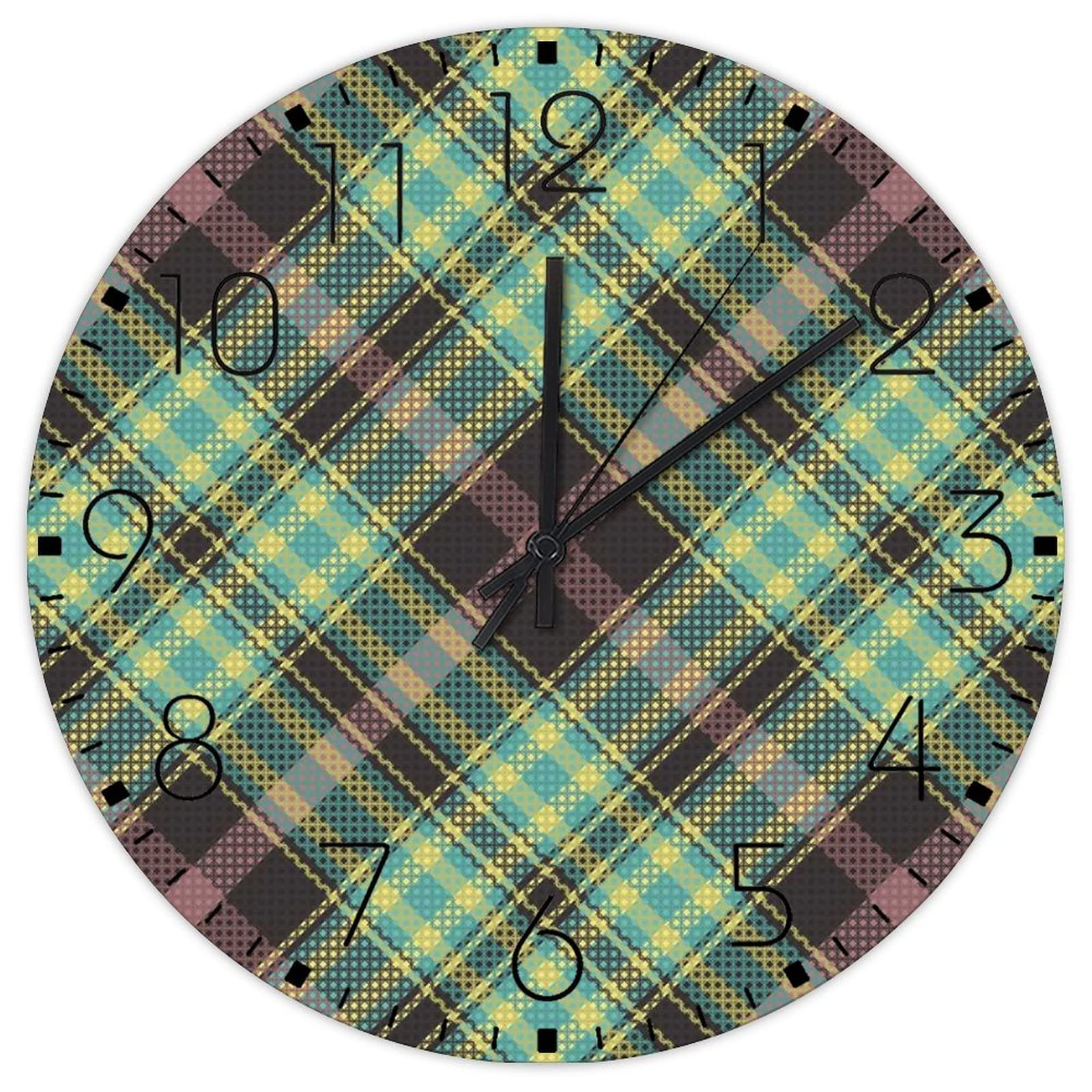 Horloge Buffalo Check vintage pour au-dessus de la cheminee ou votre salle de yoga