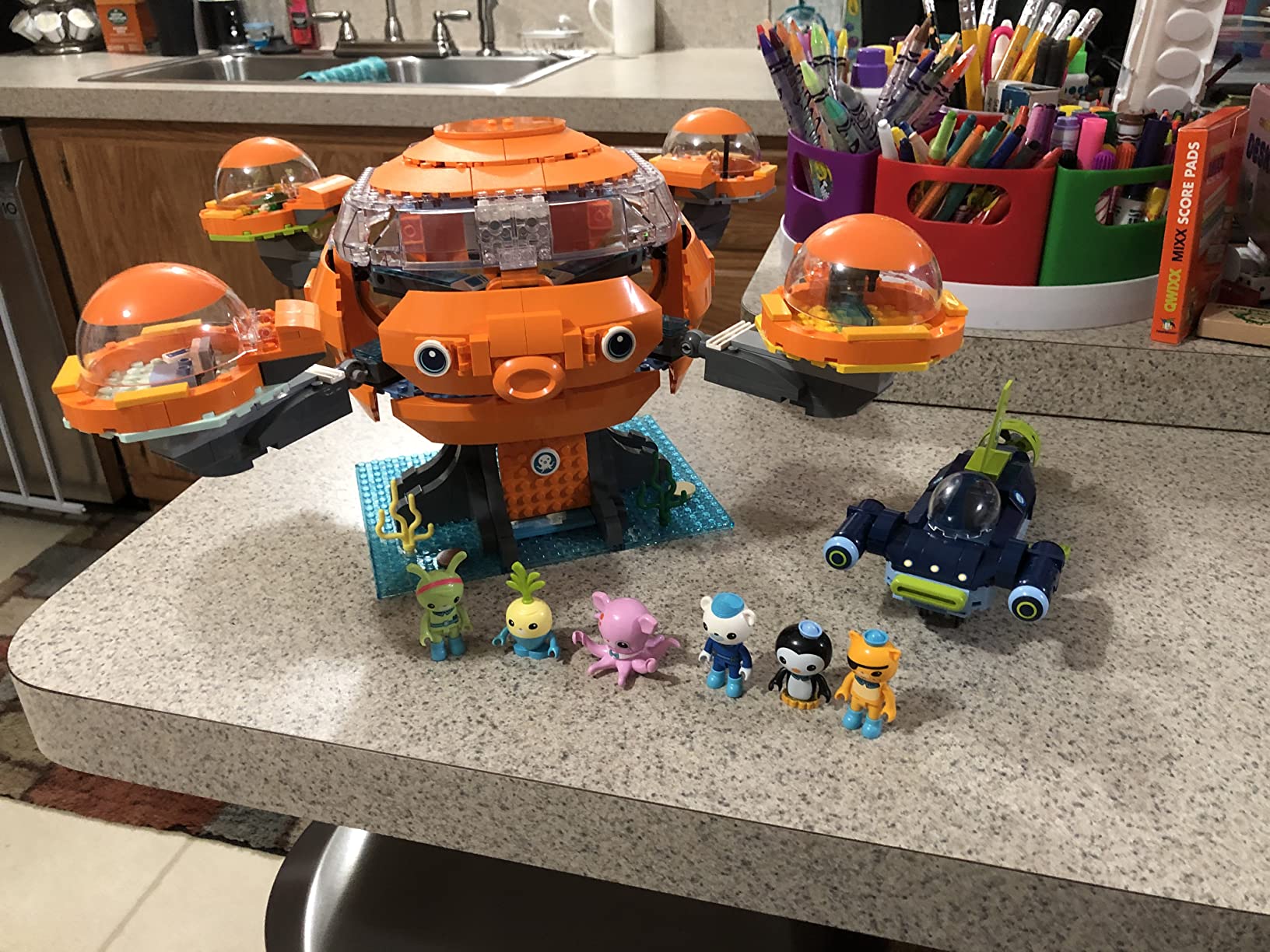 Octonauts Building for Age 8+ Building Block Octonauts Octopod Playset Cup-Q Hammerhead ...