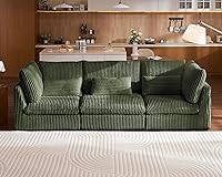 Vista 42 de Sofá modular de gran tamaño, sofá seccional de pana Cloud extra profundo con diván otomano chaise, sofá cama de chenilla esponjosa de 8 plazas