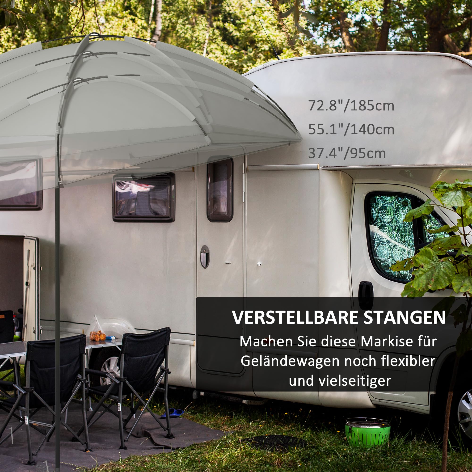 Outsunny Waterdichte Tuinkast 77 cm, Zwart