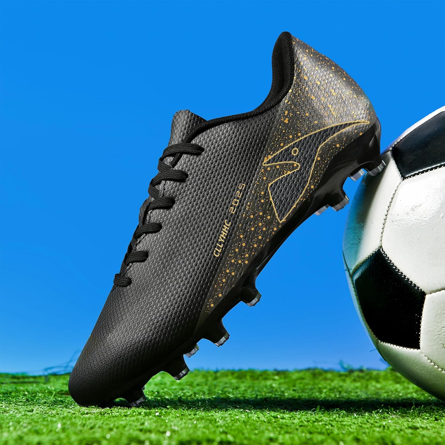 Mens Soccer Shoes Womens Indoor Outdoor Football Cleats Unisex Baseball Turf Shoe Youth Rugby Adult AG FG TF Football Boots Wide Training Sneaker - Image 3