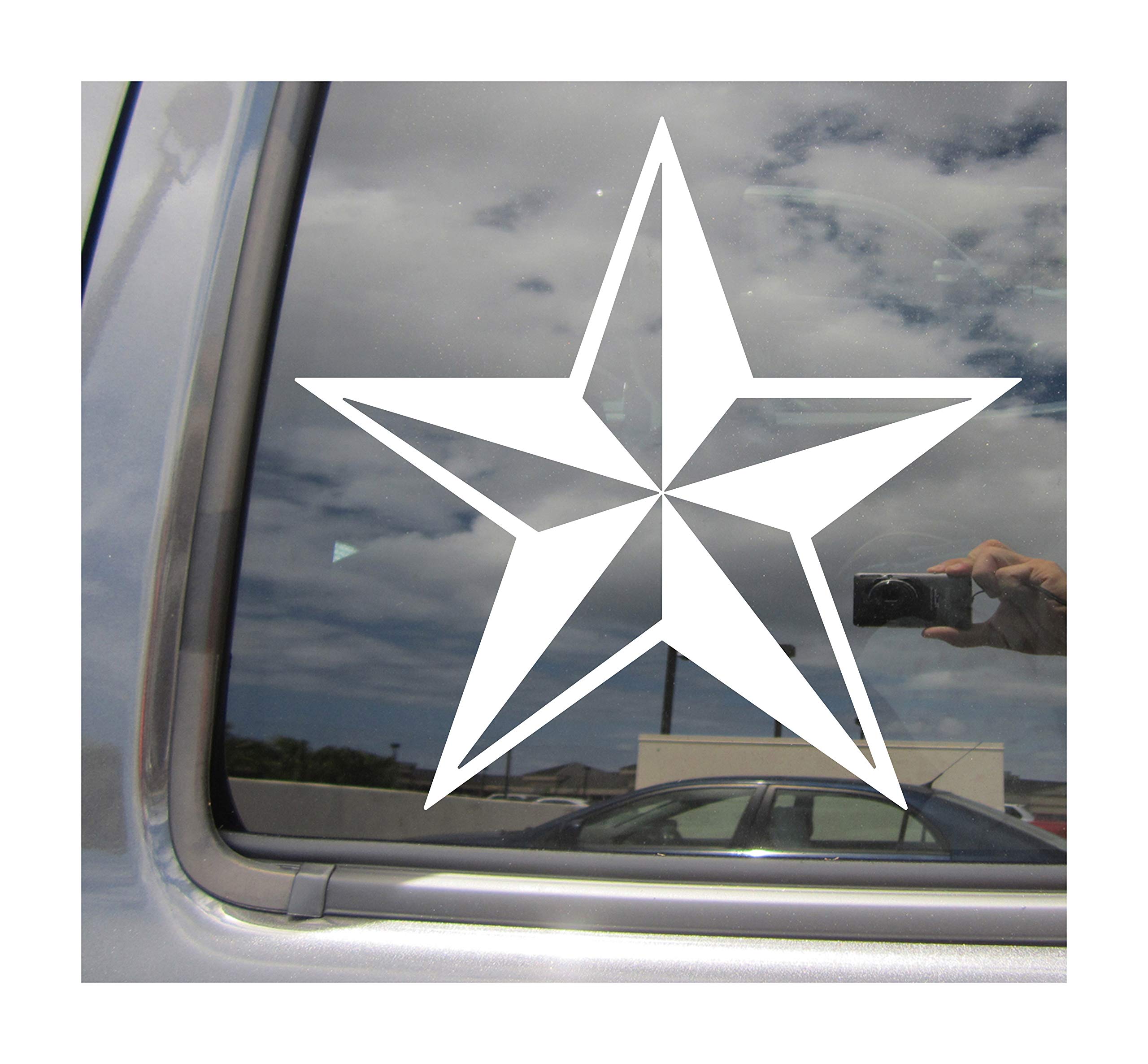 Right Now Decals Nautical Star - Skater Surfer - Cars Trucks Moped Helmet Hard Hat Auto Automotive Craft Laptop Vinyl Decal Store Window Wall Sticker 10004