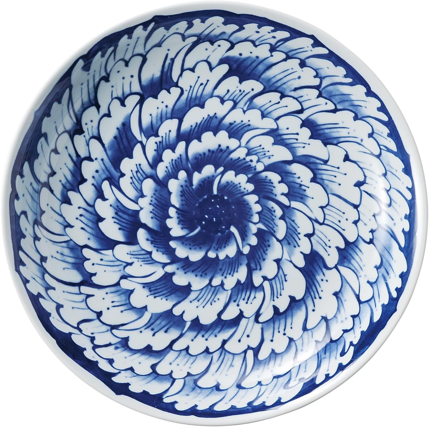 花伝 KOYO 光洋陶器 大輪牡丹 尺二皿 和食器 美濃焼 食洗機対応 日本製 54973014