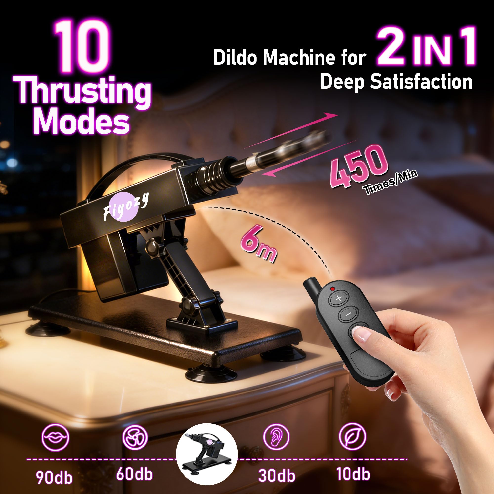 Sex Machine Automatic Dildo Machine for Women, Thrusting Sex Toys Fuck Machine with Remote Controller, Masturbation Machine Realistic Dildos with 3xlr Connector Adult Toys Vagina Anal Sex Stimulation: 7 SETS