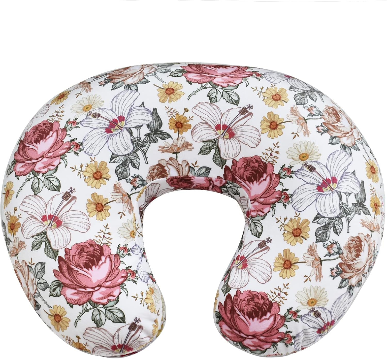Baby Feeding Pillow for New Born Baby, Breastfeeding & Nursing Pillow with Removable Cover, Infant Support Cushion for 0–24 Months, Tummy Time Pillow | Cottage Care (Flora)-image-32