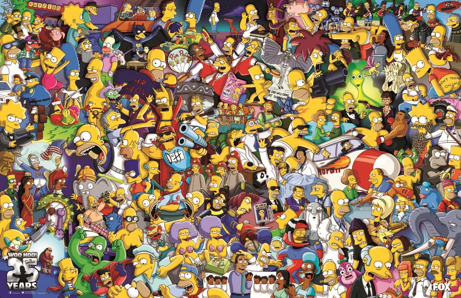Pixie Posters Multi Colour The Simpsons Tv Series Poster Wall Art A4 Size Version 10