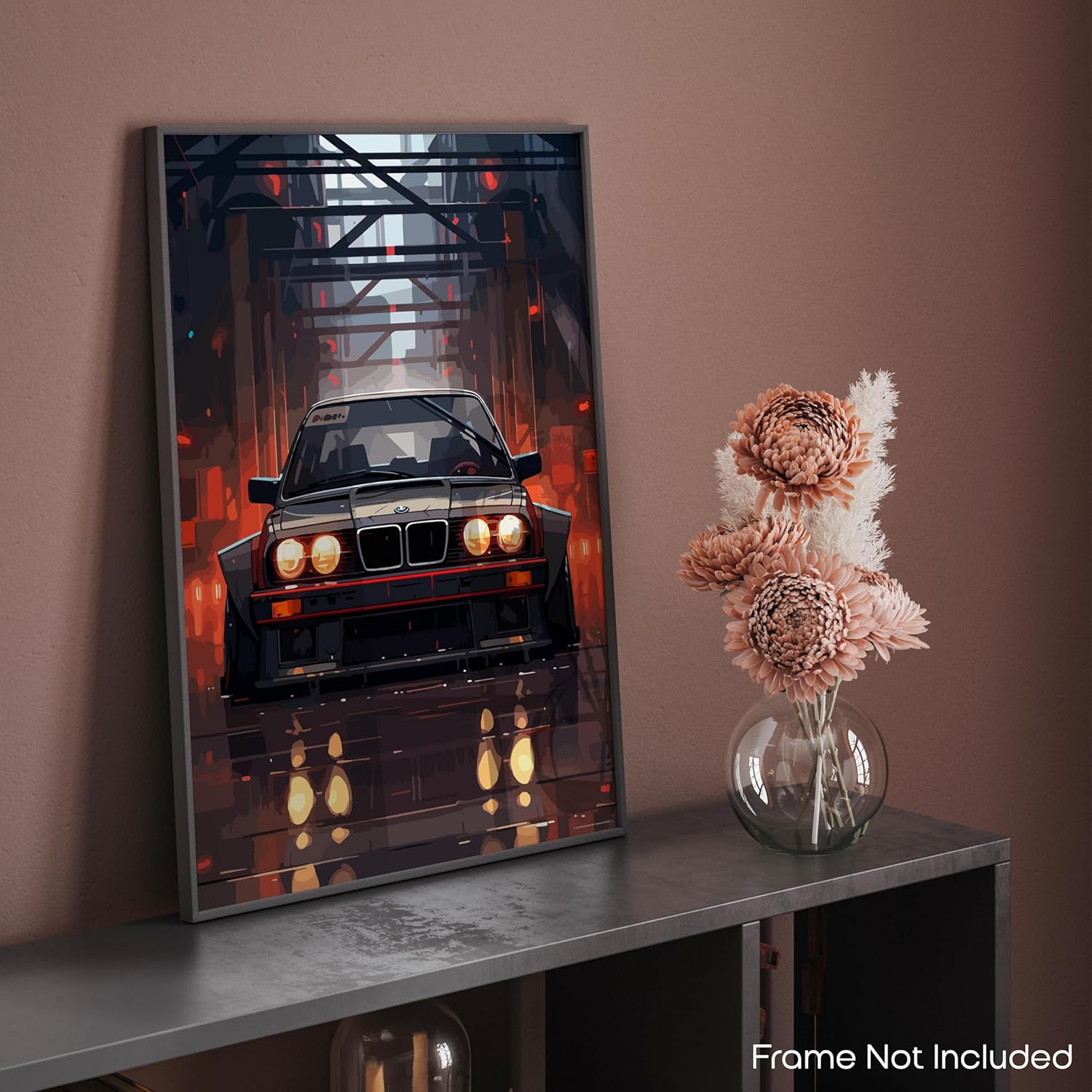 Inspirational Wall Art Co. - Thrill | 1984 BMW E30 M3 Poster - Car Posters for Boys Room - Car Wall Decor - Car Room Dec 8