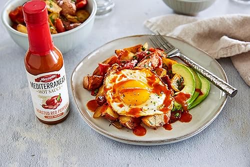 Miniatura 7 de Mezzetta Salsa de pimiento rojo asado, salsa picante mediterránea para pizza, pasta, tacos, alitas de pollo, sin OMG, sin gluten, calor medio, 5