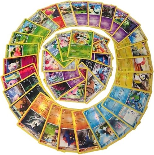 Pokemon TCG 50 tarjetas de Pokemon brillantes/de aluminio (lote surtido sin duplicados)