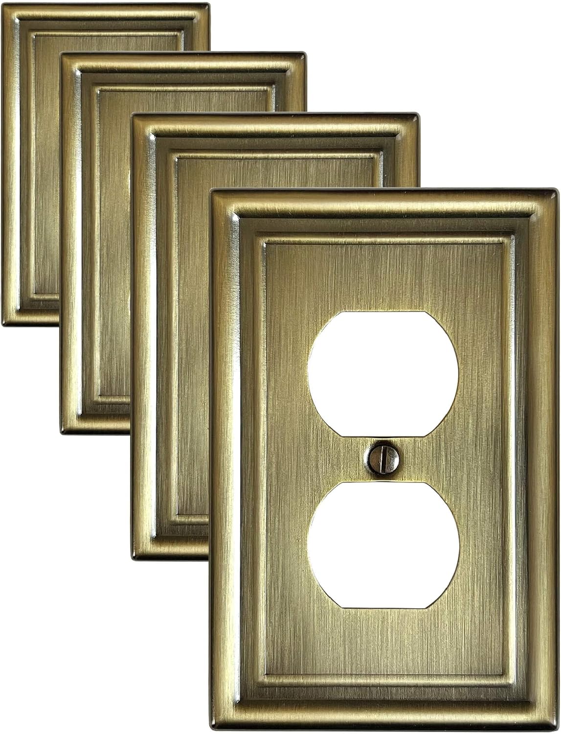 ZILLSEA Outlet Covers Wall Plate, Single Duplex Wall Plate Cover, Metal