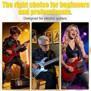 5 PCS Electric Guitar Strings High E 1st Single .010 Gauge | Professional High-Carbon Steel Core Replacement Wires, Durable Anti-Rust Single Strings for Electric Guitar,