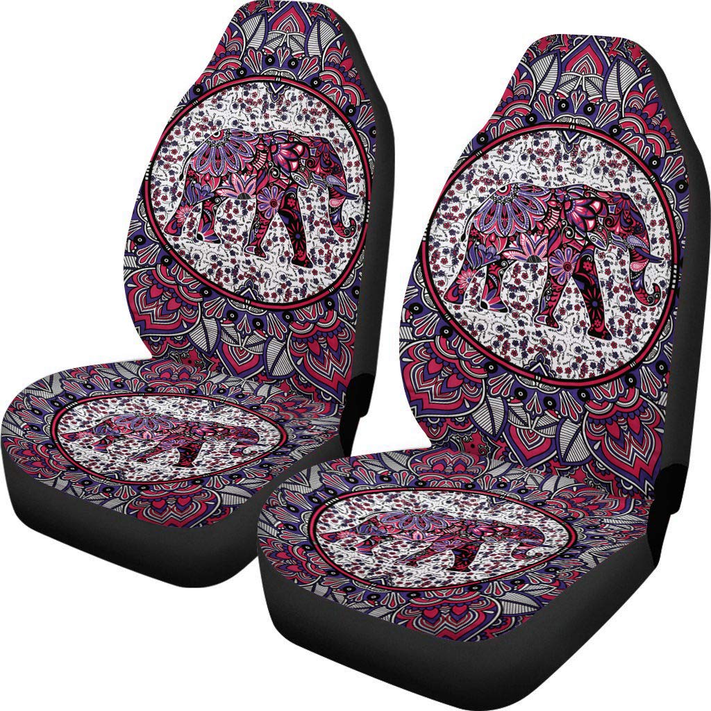 Woisttop Tropical Cactus Flower Car Seat Covers per Sedile Anteriore Protector Cuscino Copertura Universale Secchio Sedili Protector Fit per Auto Vans Sedan Truck SUV