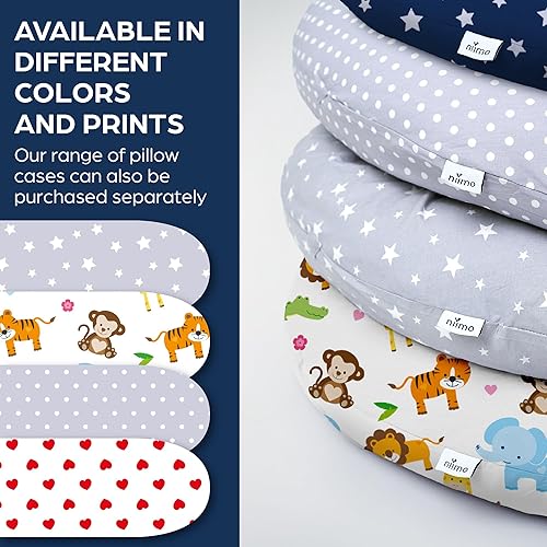 Miniatura 7 de Niimo Almohada de embarazo XXL y almohada de alimentación para bebé, almohada de maternidad doble platino 2022, funda de almohada de embarazo 100%