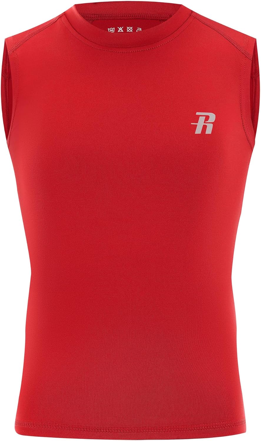 Runhit Boys Sleeveless Compression Shirt Kids Athletic Tank Tops Youth Quick Dry Undershirt for Football Basketball