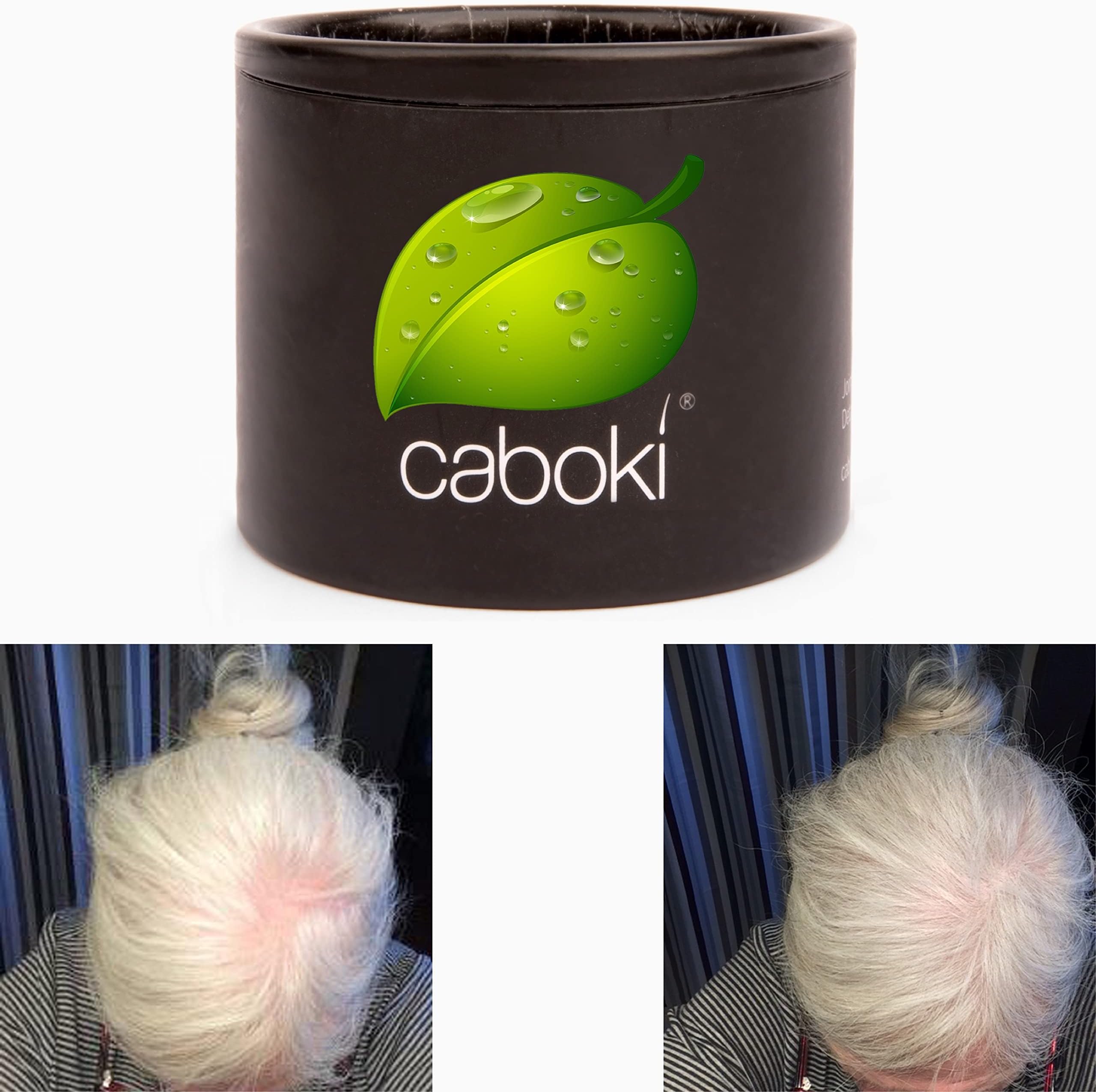 Caboki Hair Fibers โ Bald Spot Cover Up for Men and Women โ Silver/White