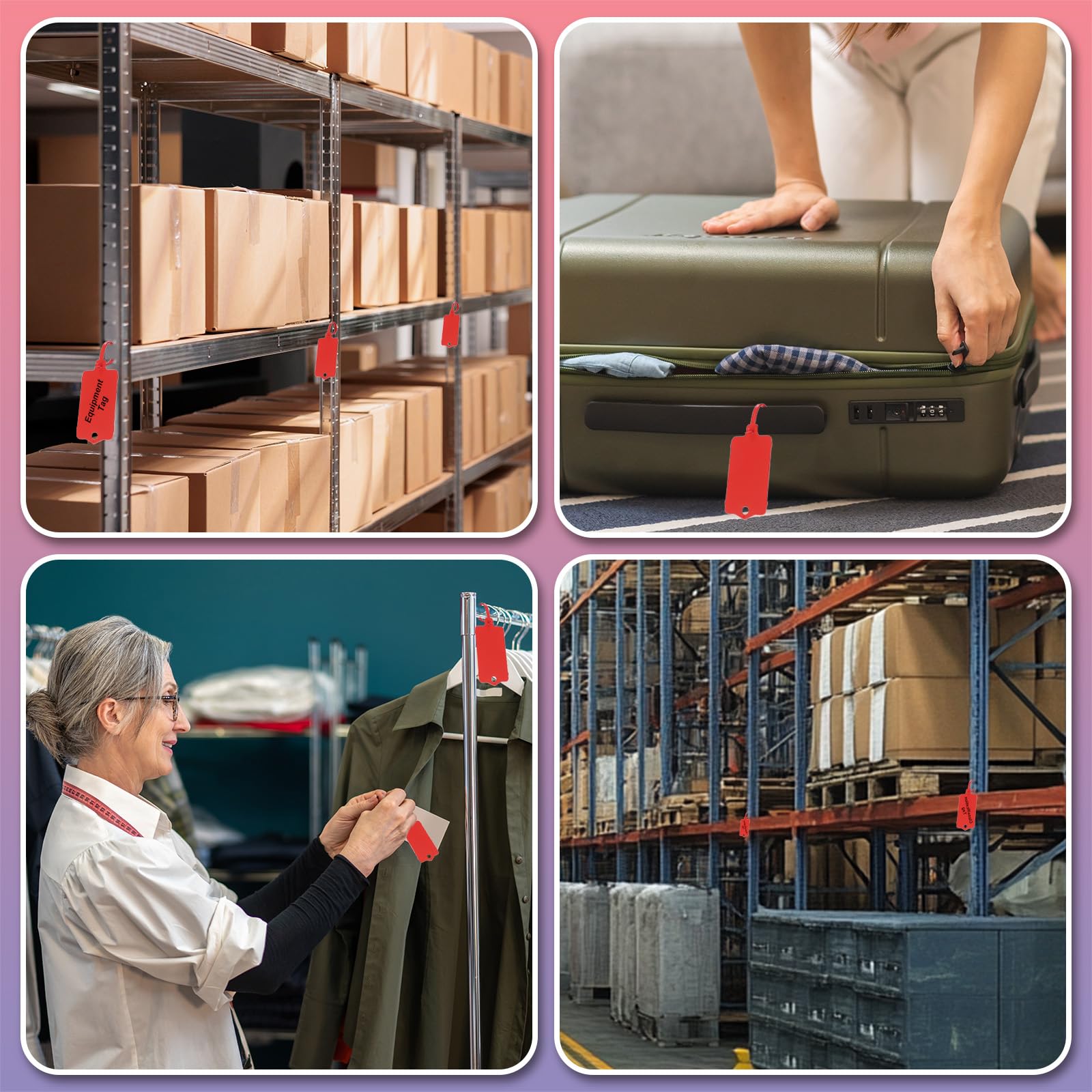 PATIKIL 50Pcs Étiquettes En Plastique Imperméables Vierges, Étiquettes D' Expédition, Réutilisables, Inscriptibles Avec Attache Zippée Pour Étiquetage De Bagage, Jaune 2.48 X 1.46 Pouce