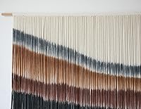 Vista 6 de Flber Colgante de Pared de Macramé Decoración de Pared de Macramé Tapiz de Tie-Dye a Gran Escala Decoración de Pared para Sala de Estar y Hogar 145