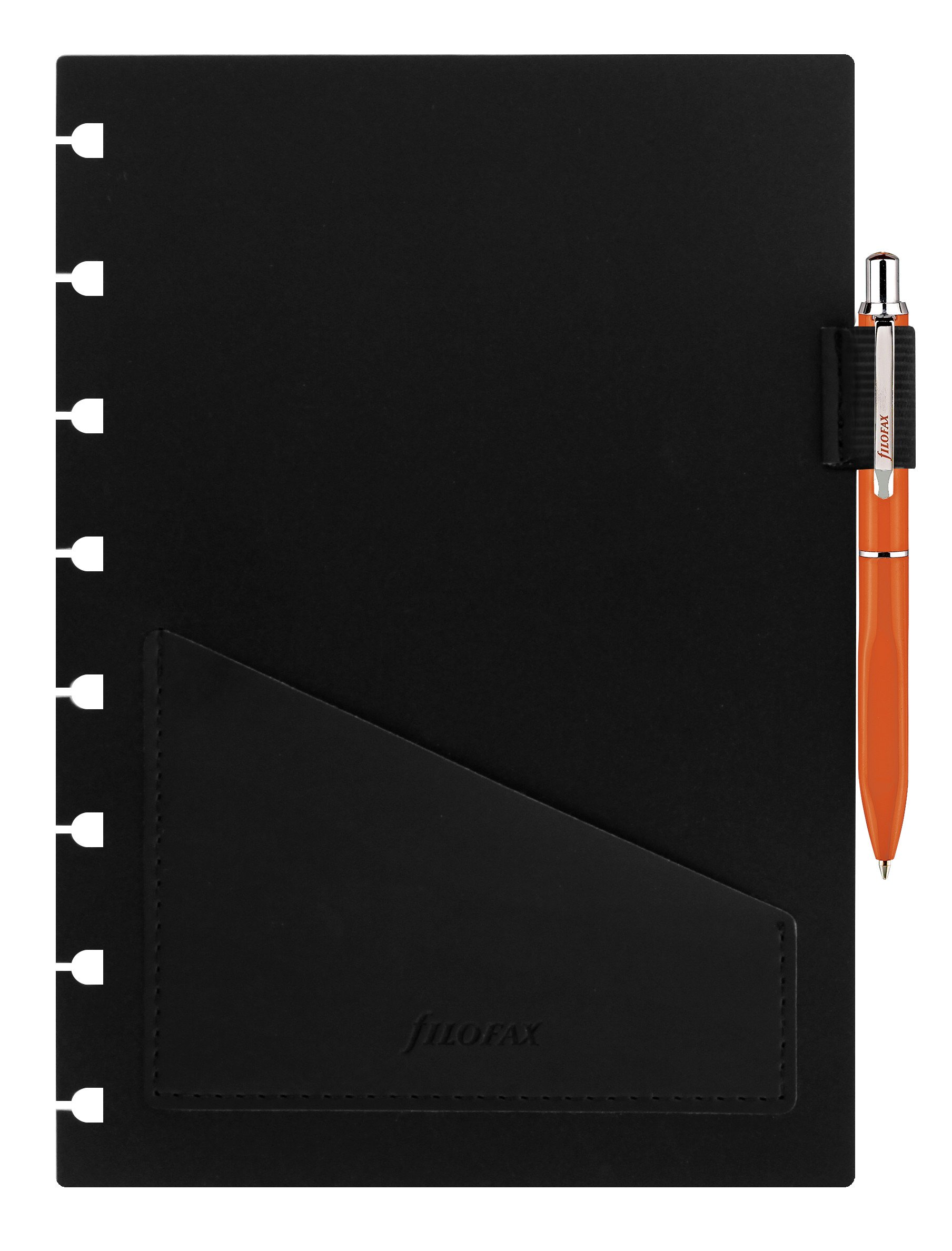 Filofax A5 Refillable Notebook Pen Holder - Classic Orange