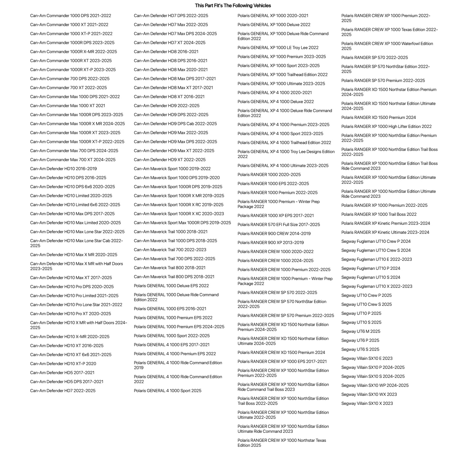 Tusk Heavy Duty Adjustable Flag Mount Pro-Fit Roll Cages For CAN-AM Commander 1000 XT-P 2021-2022