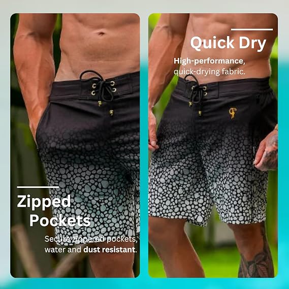 Tucann Men's Trunks 7 Compression Liner Quick Dry Chlorine Resistant