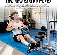 Vista 6 de Máquina de remo GDLF LAT Pull Down de tracción baja para entrenamiento de fuerza con barra de ejercicio para el cuerpo