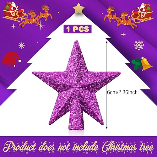 Miniatura 66 de Hanaive Decoración para árbol de Navidad, mini estrella pequeña para árbol de Navidad, adornos de estrella decorativa para el hogar, fiesta de Plata