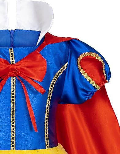 Miniatura 8 de Princess Dress Costume for Toddler Girls Girls Birthday Halloween Cosplay Party with Accessories 2-11 Years