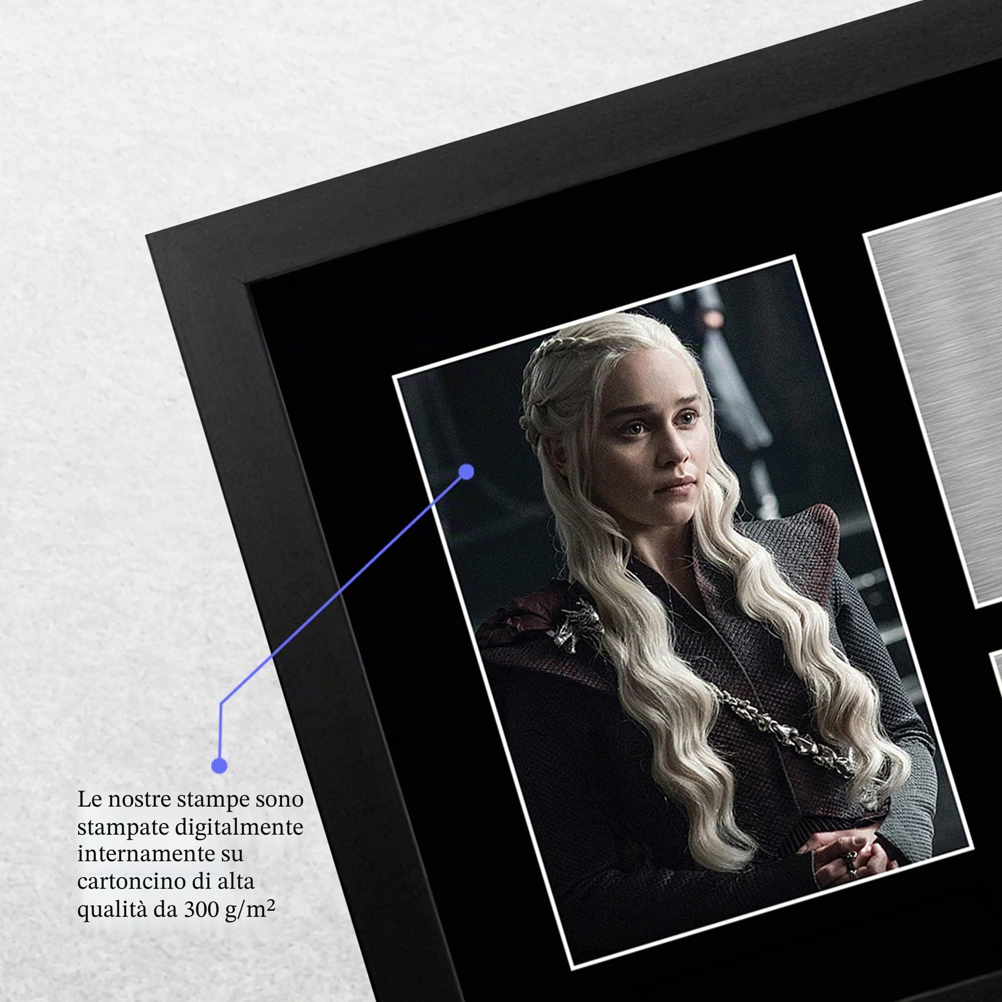 HWC Trading Emilia Clarke A4 Incorniciato Firmato Regalo Visualizzazione Delle Foto Print Immagine Autografo Stampato Per Game Of Thrones Tv Show Fan