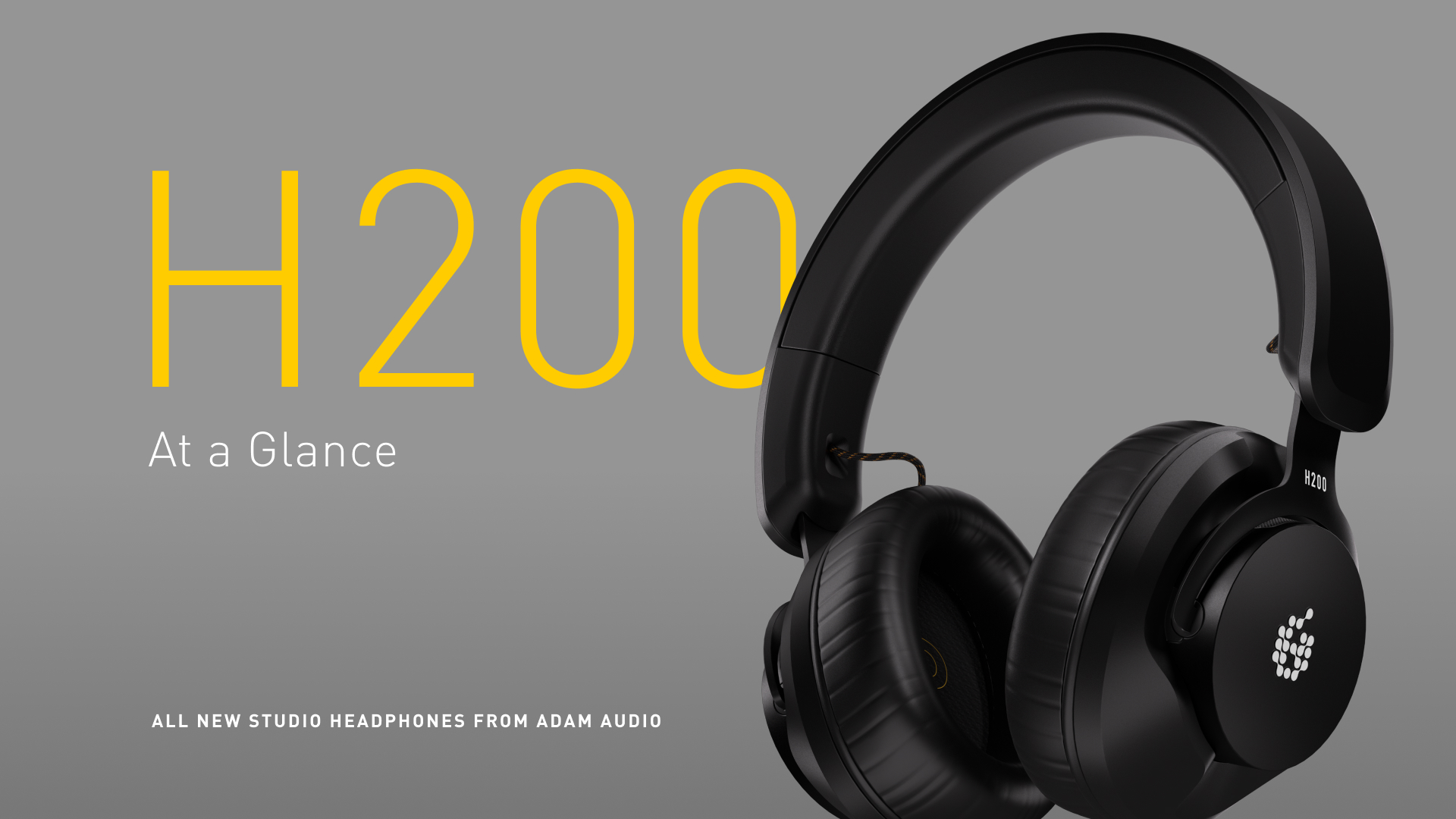 ADAM Audio H200 Closed-Back Studio Headphones with Included