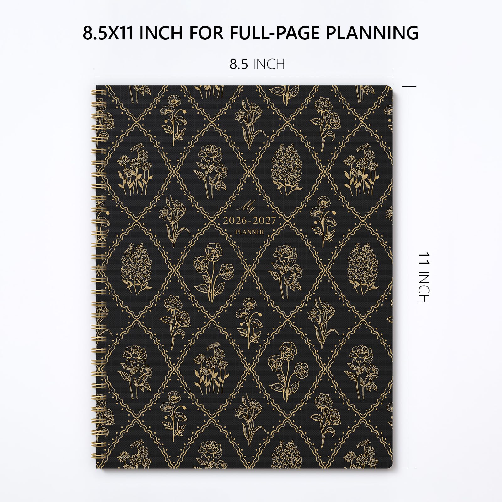 Monatsplaner 2026–2027, Jotsome 18 Monate Kalender, akademischer Planer von Juli 2026 bis Dezember 2027, 21,6 x 27,9 cm, Spiralbindung, weicher Einband, großer monatlicher persönlicher Planer für