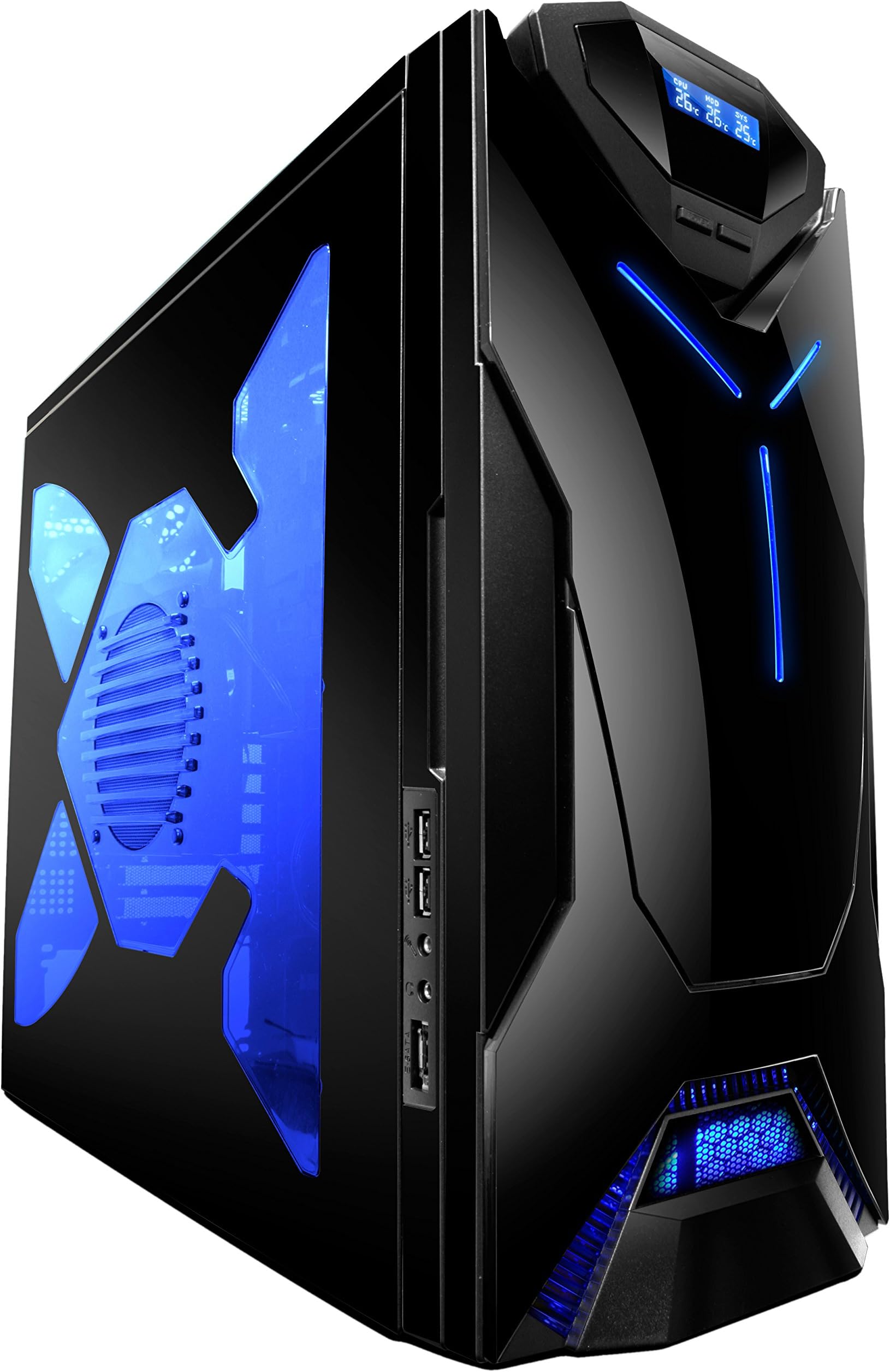 NZXT Guardian 921RB Mid Tower Case 921RB-001-BL Black/Blue