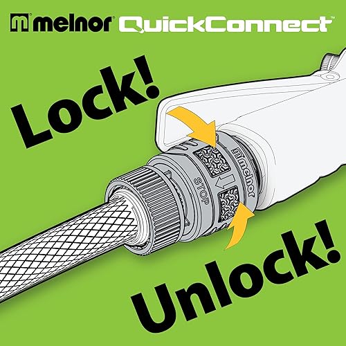 Miniatura 4 de Melnor 65175AMZ - Juego de conectores de conexión rápida de 6 piezas, color negro, azul