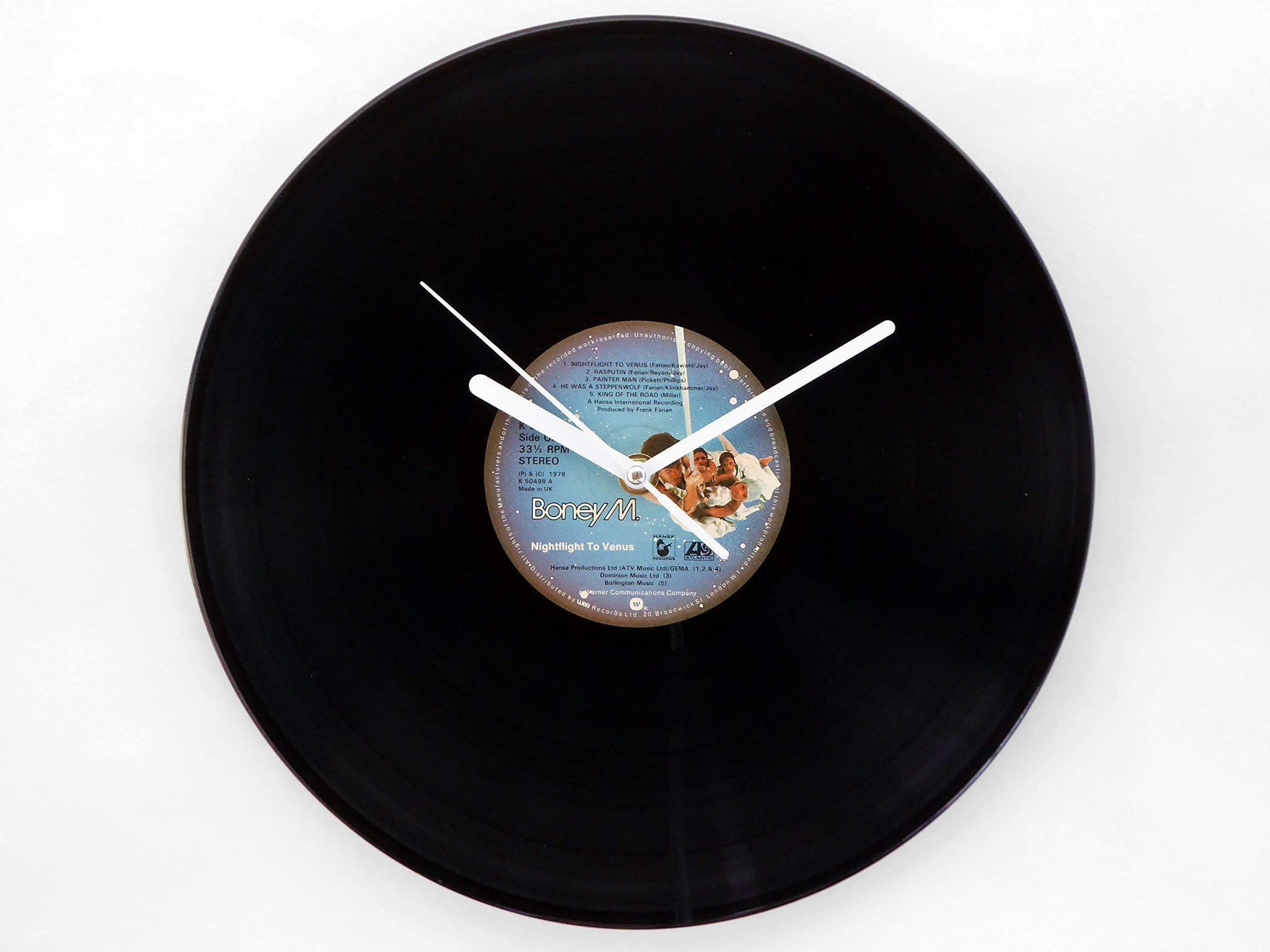 Boney M ''Nightflight To Venus'' Vinyl Record Wall Clock