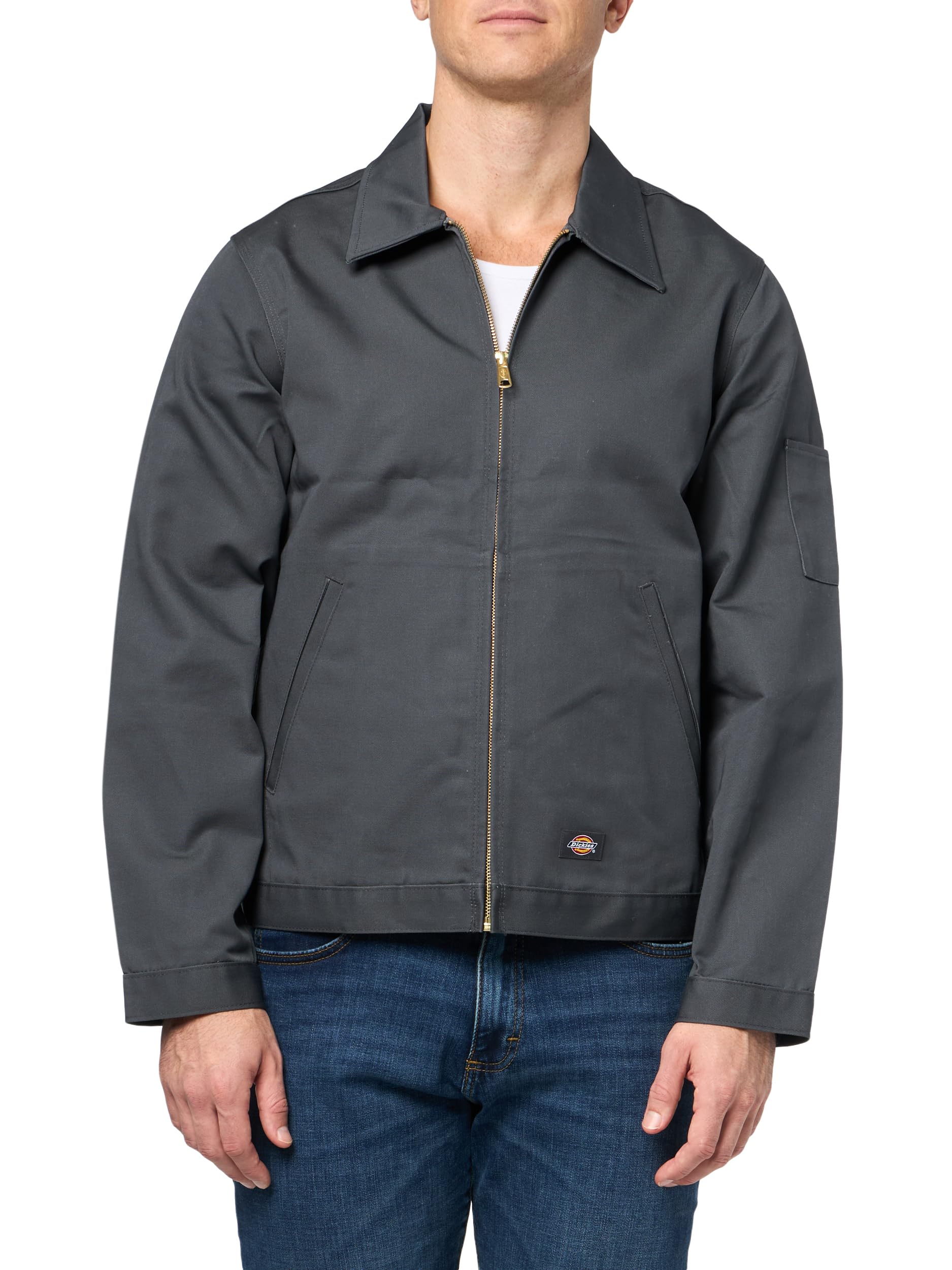 Dickies Men's Unlined Eisenhower Jacket, Charcoal, M