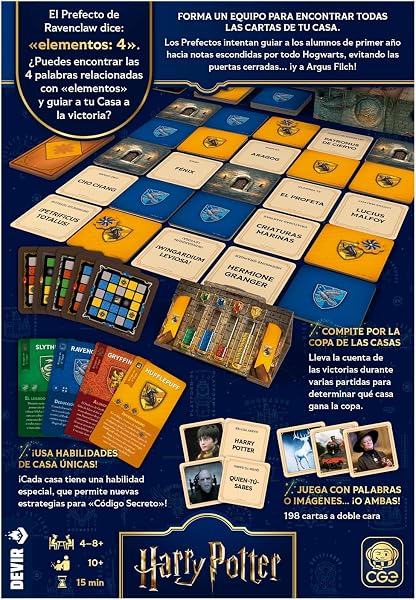Devir - Código Secreto Regreso a Hogwarts Juego de Mesa Harry Potter | Temática Magia y Estrategia Familiar, 4-8 Jugadores, +10 Años, Partidas Rápidas | Versión Española (BGCOSEHPSP) - 3