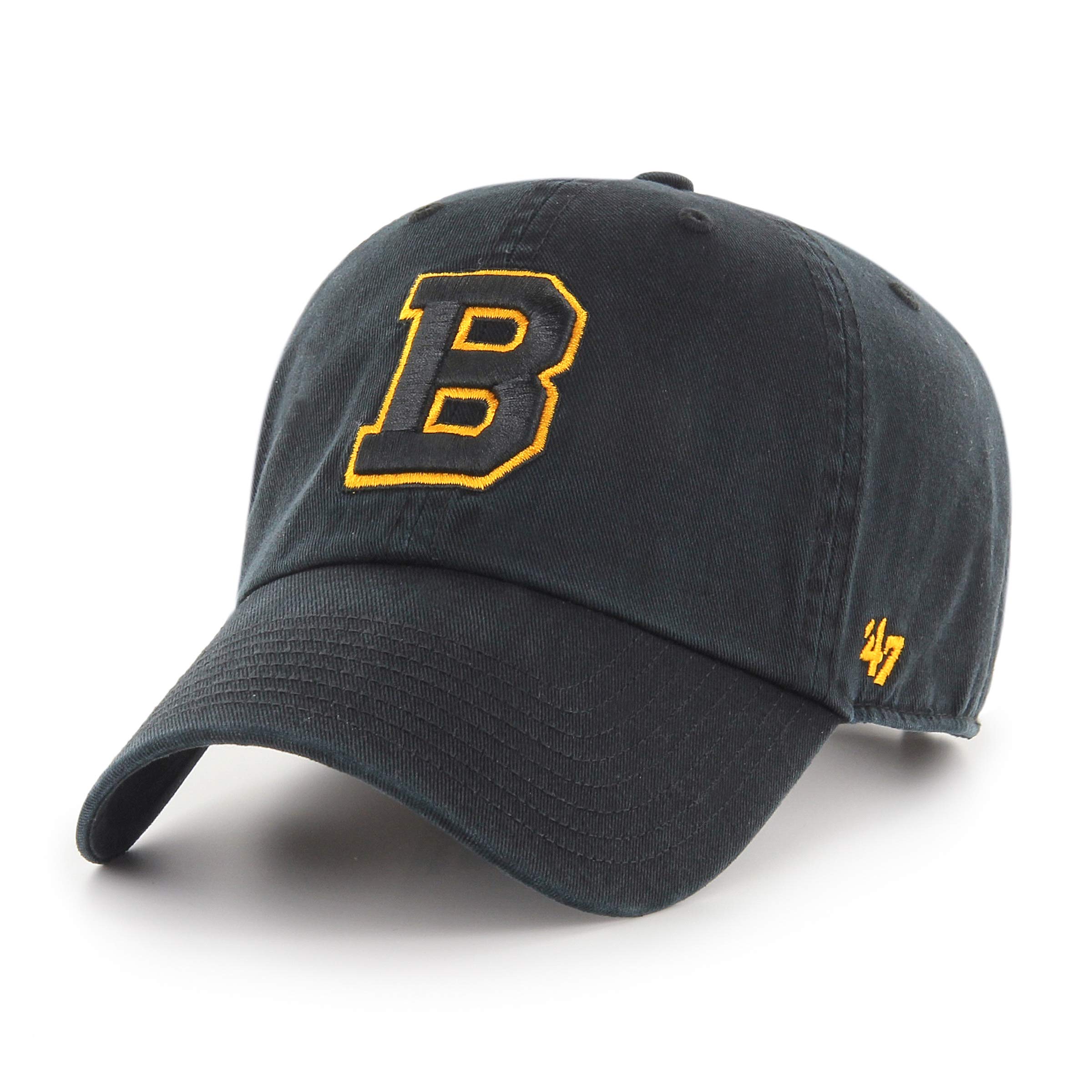 47 Men's Boston Bruins Vintage B Logo Clean Up Adjustable Hat - One Size