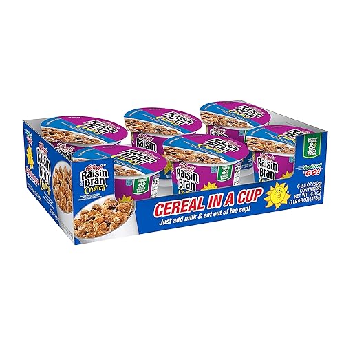 Miniatura 2 de Kelloggs Cereales crujientes de salvado de pasas en una taza 28 onzas 6 unidades