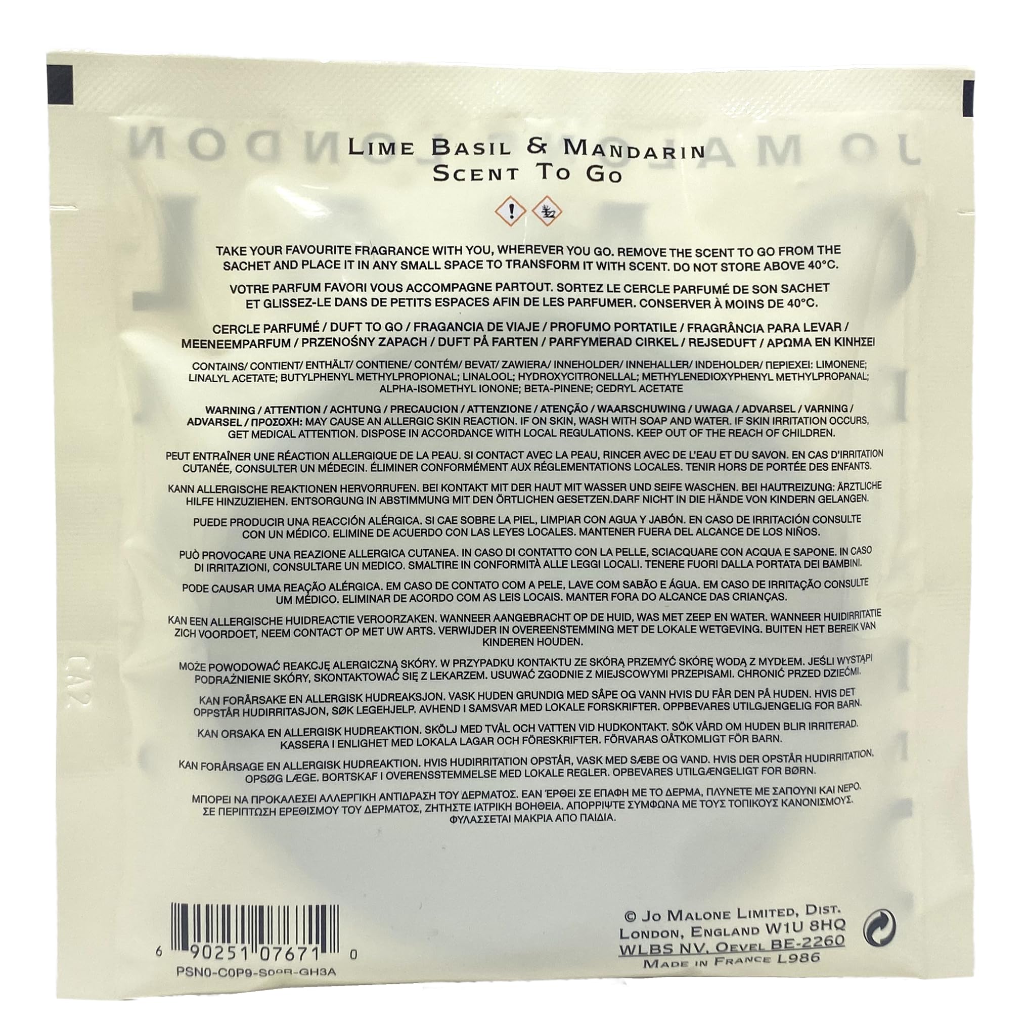 Jo Malone London Lime Basil & Mandarin Scent to Go