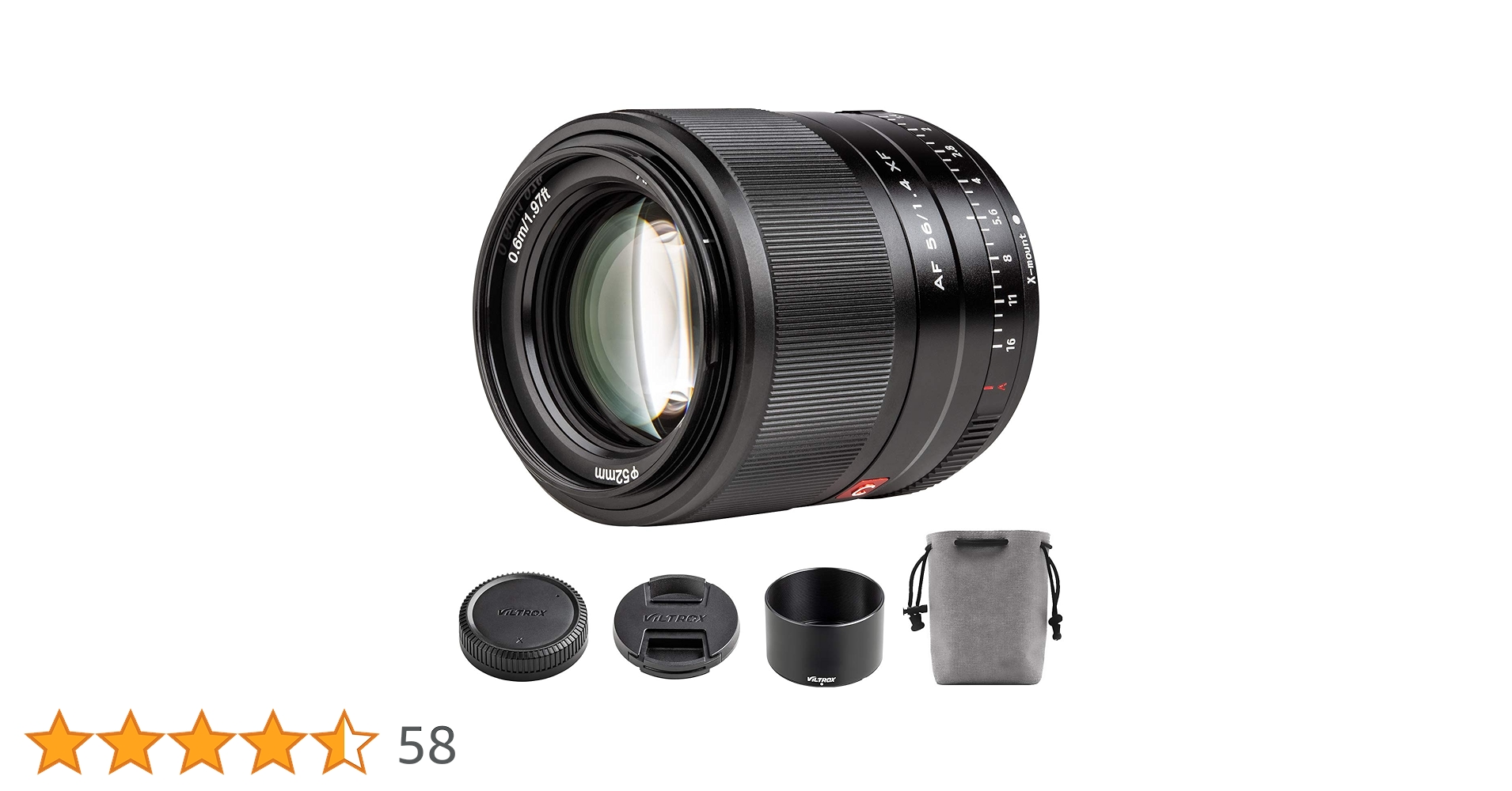 Viltrox 56mm F1.4 Autofocus Lens for Fuji,Large Aperture APS-C