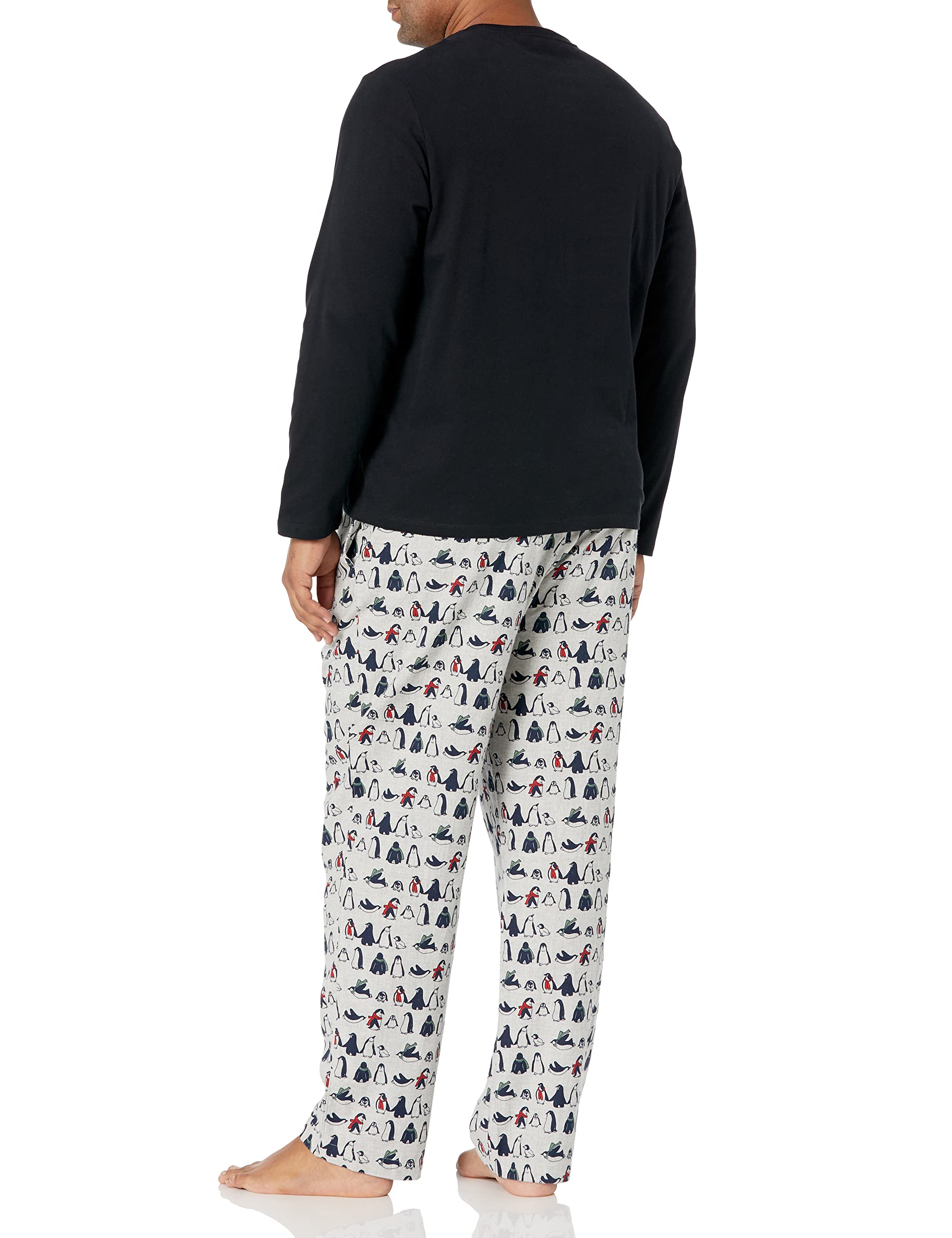 Amazon Essentials Completo Pigiama con Pantaloni e Maglia a Maniche Lunghe in Flanella Uomo