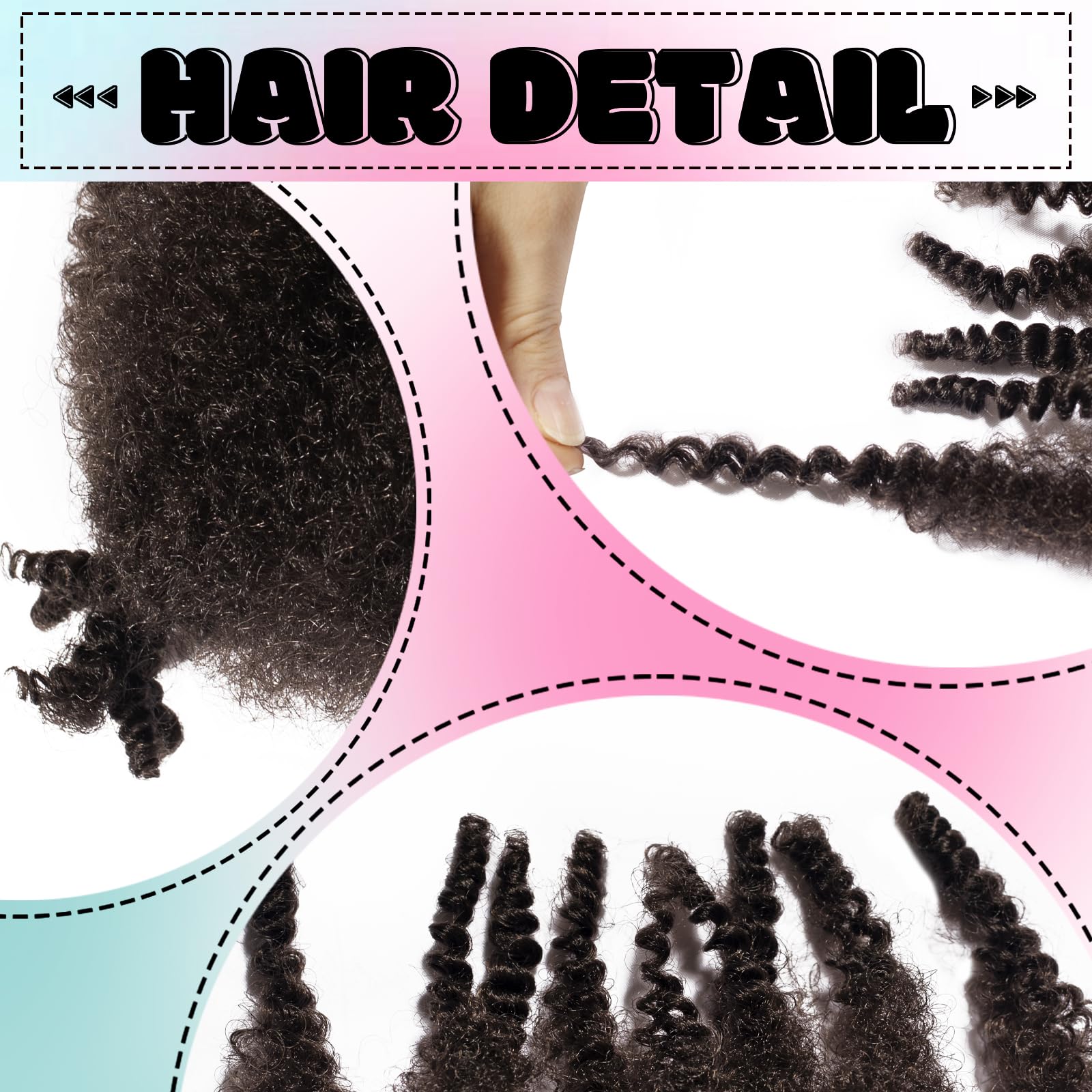 Springy Afro Twist Hair 24 inch 8Packs Pre Fluffed Marley Twist Braiding Hair Spring Twist Hair Wrapping Hair for Soft Locs Hair Extensions (4# - Image 4