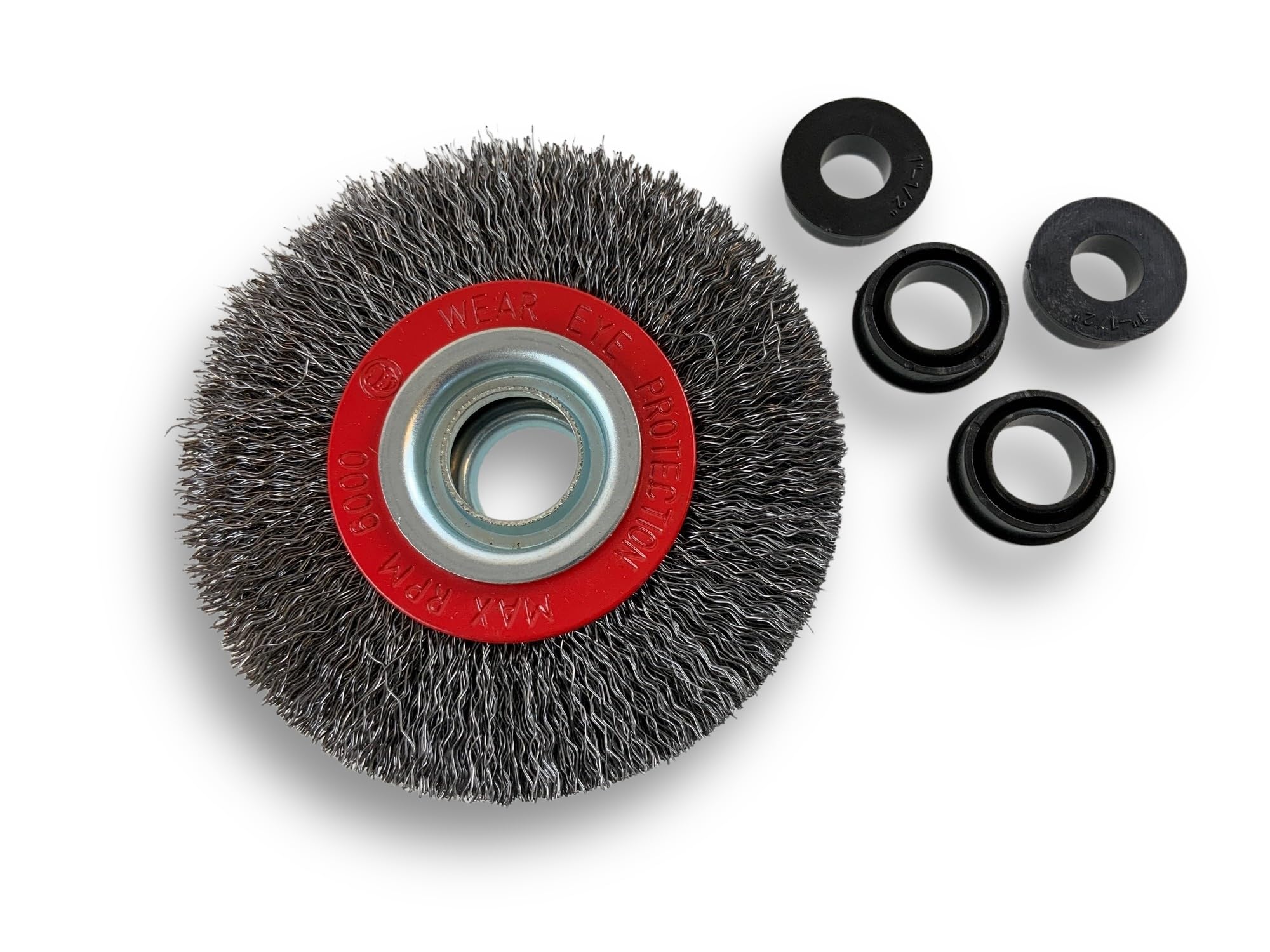 Kibros Brosse circ. touret ACIER fil dur Ø 100 mm 3 rangs