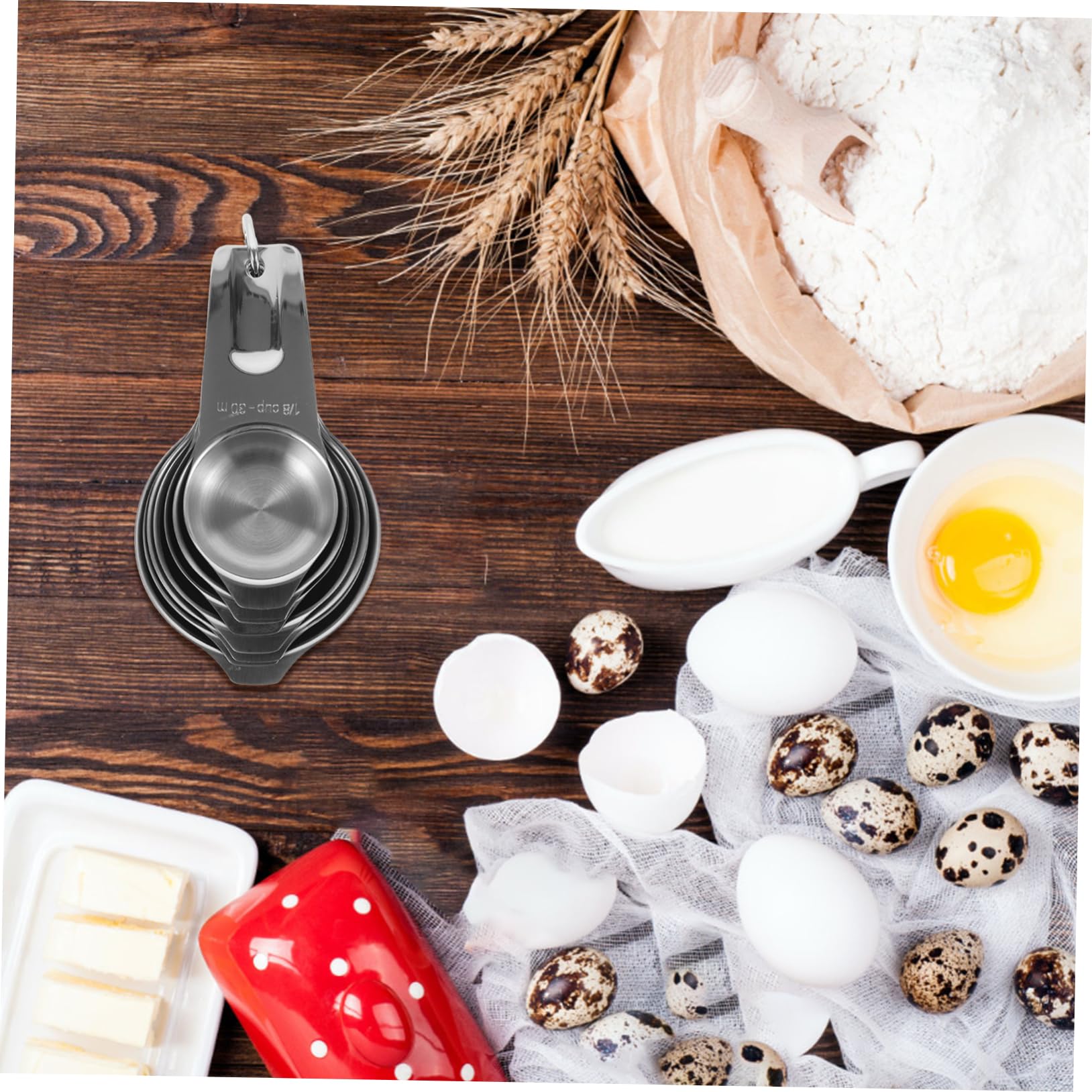 Alipis Misurini in Acciaio Con Scala Misurino Impilabile Per Cucina Misurini Riutilizzabili Per Dolci e Bevande Tazze Da Misurare Per Cucinare e Preparare Pasti