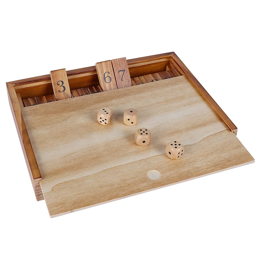 Amazon | Glintoper Shut The Box & 4インチ a Row テーブル