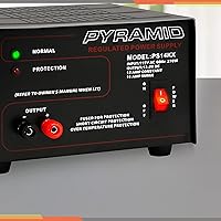 Vista 6 de Pyramid Universal Compact Bench Power Supply- 12 Amp Linear Regulated Home Lab Bench-top AC-to-Dc 12V Converter w/ 13.8V Dc 115V AC 270W Power